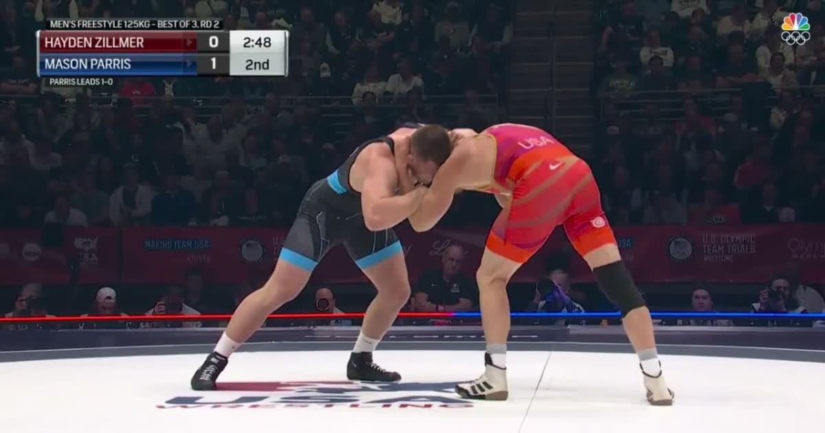 Team USA Mason Parris Defeats Hayden Zillmer in the Men's 125 kg